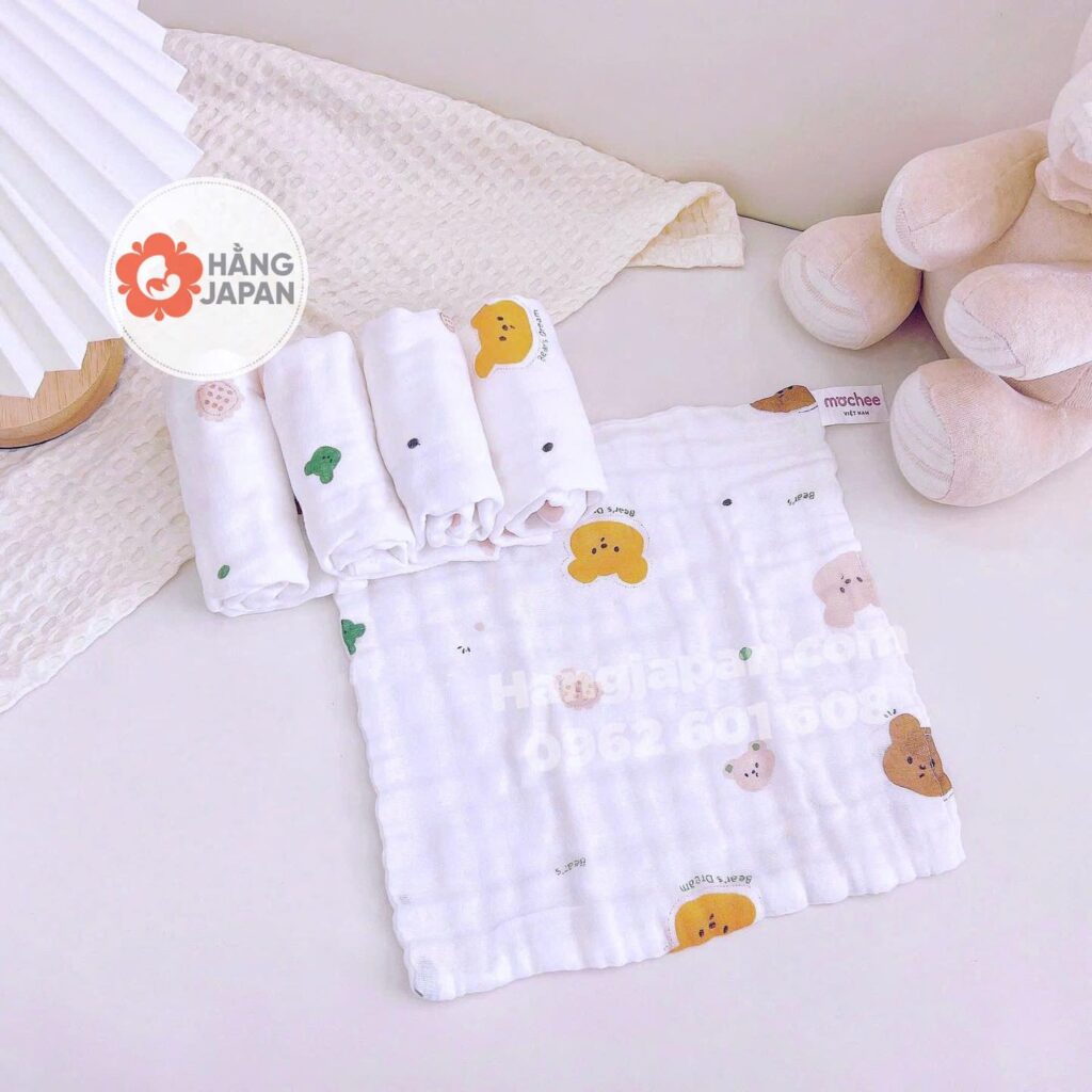 Set 5 khăn sữa xô xù 6 lớp Mochee 16 Set 5 Khăn Sữa Xô Xù 6 Lớp Mochee (3)