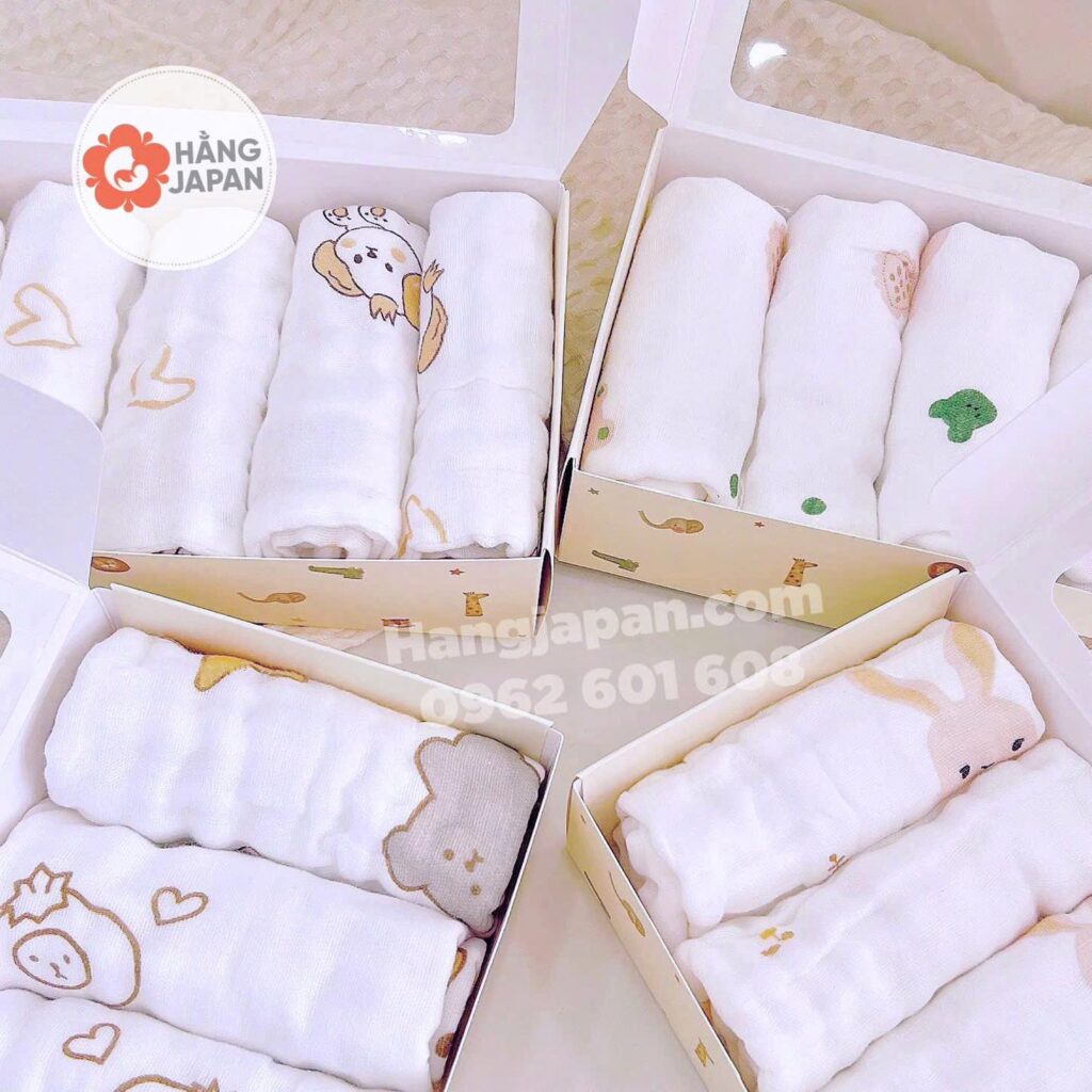 Set 5 khăn sữa xô xù 6 lớp Mochee 13 Set 5 Khăn Sữa Xô Xù 6 Lớp Mochee (5)