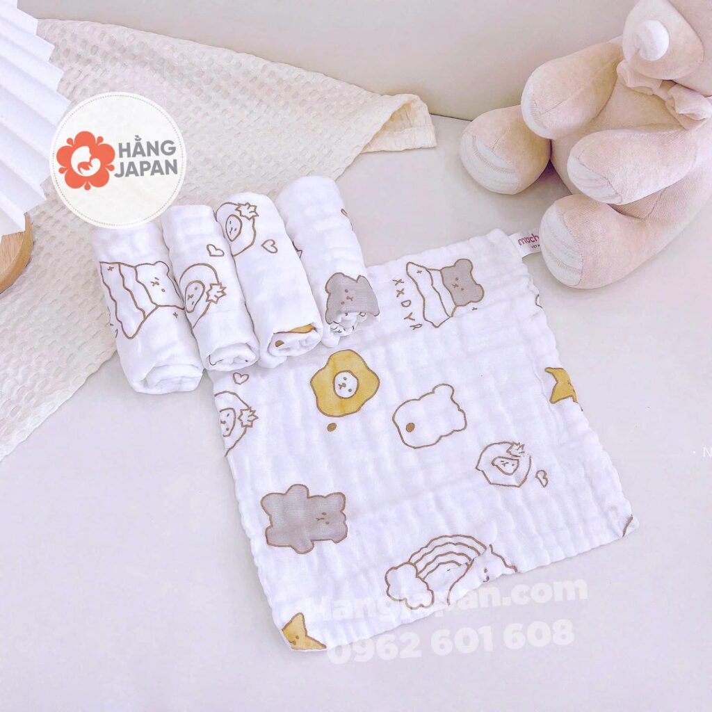 Set 5 khăn sữa xô xù 6 lớp Mochee 14 Set 5 Khăn Sữa Xô Xù 6 Lớp Mochee (6)
