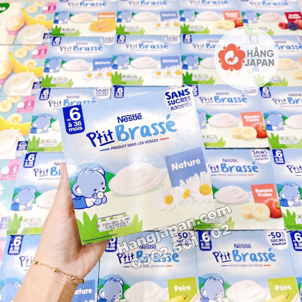 Sữa chua Pháp Nestle Ptit Brasse lốc 4 hộp*100g cho bé 6m+ 60 Sữa Chua Pháp Nestle Ptit Brasse Lốc 4 Hộp100g Cho Bé 6m+ (2)