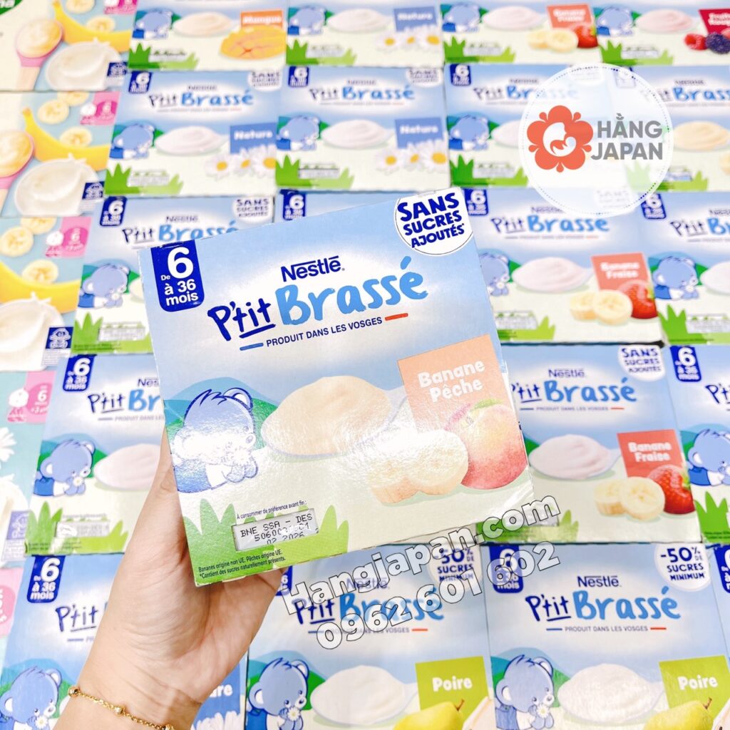 Sữa chua Pháp Nestle Ptit Brasse lốc 4 hộp*100g cho bé 6m+ 61 Sữa Chua Pháp Nestle Ptit Brasse Lốc 4 Hộp100g Cho Bé 6m+ (4)