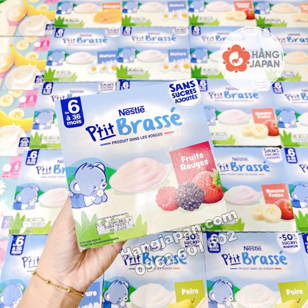 Sữa chua Pháp Nestle Ptit Brasse lốc 4 hộp*100g cho bé 6m+ 62 Sữa Chua Pháp Nestle Ptit Brasse Lốc 4 Hộp100g Cho Bé 6m+ (5)