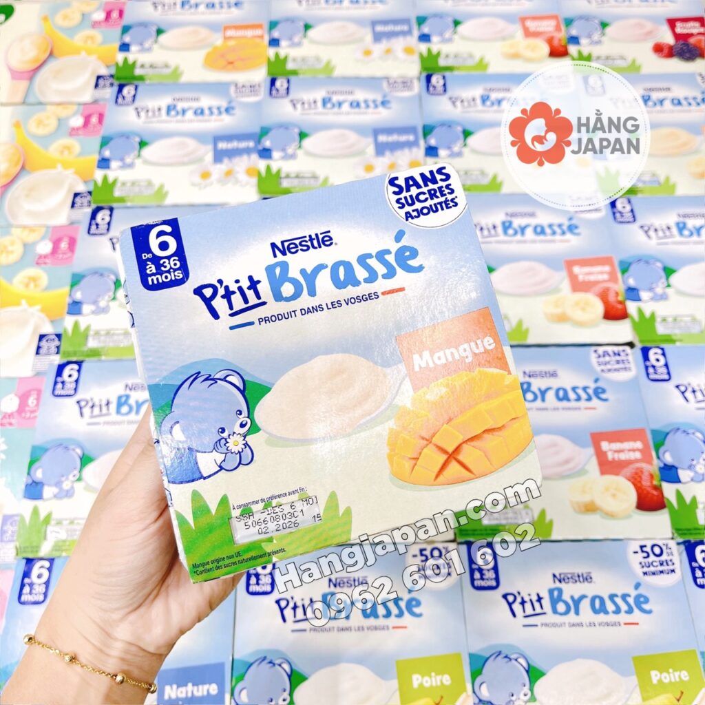 Sữa chua Pháp Nestle Ptit Brasse lốc 4 hộp*100g cho bé 6m+ 66 Sữa Chua Pháp Nestle Ptit Brasse Lốc 4 Hộp100g Cho Bé 6m+ (7)