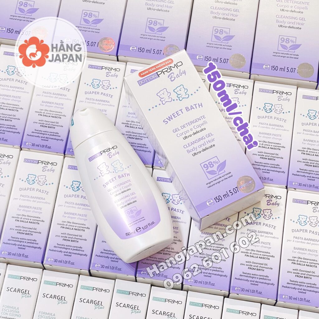 Sữa tắm gội cho bé DottorPrimo Baby Sweet Bath 150ml 11 Sữa Tắm Gội Cho Bé Dottorprimo Baby Sweet Bath 150ml (2)