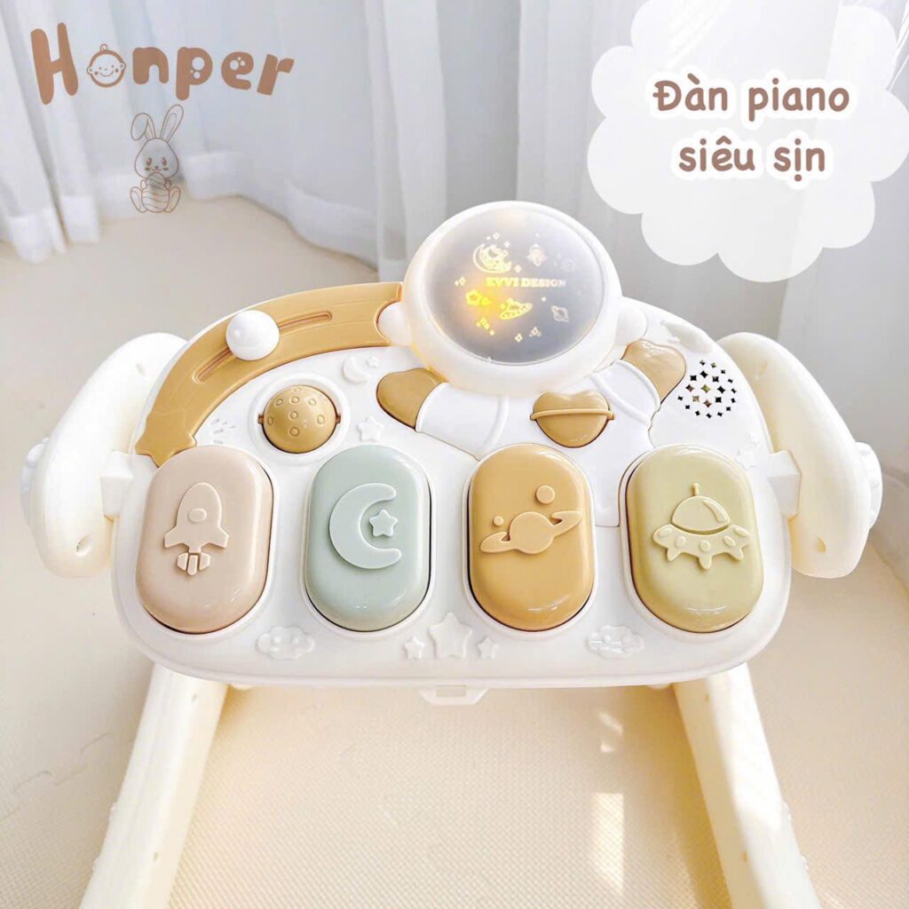 Thảm đàn đa năng kiêm xe tập đi Honper 2in1 HP-829 23 Thảm đàn đa Năng Kiêm Xe Tập đi Honper 2in1 Hp 829 (2)