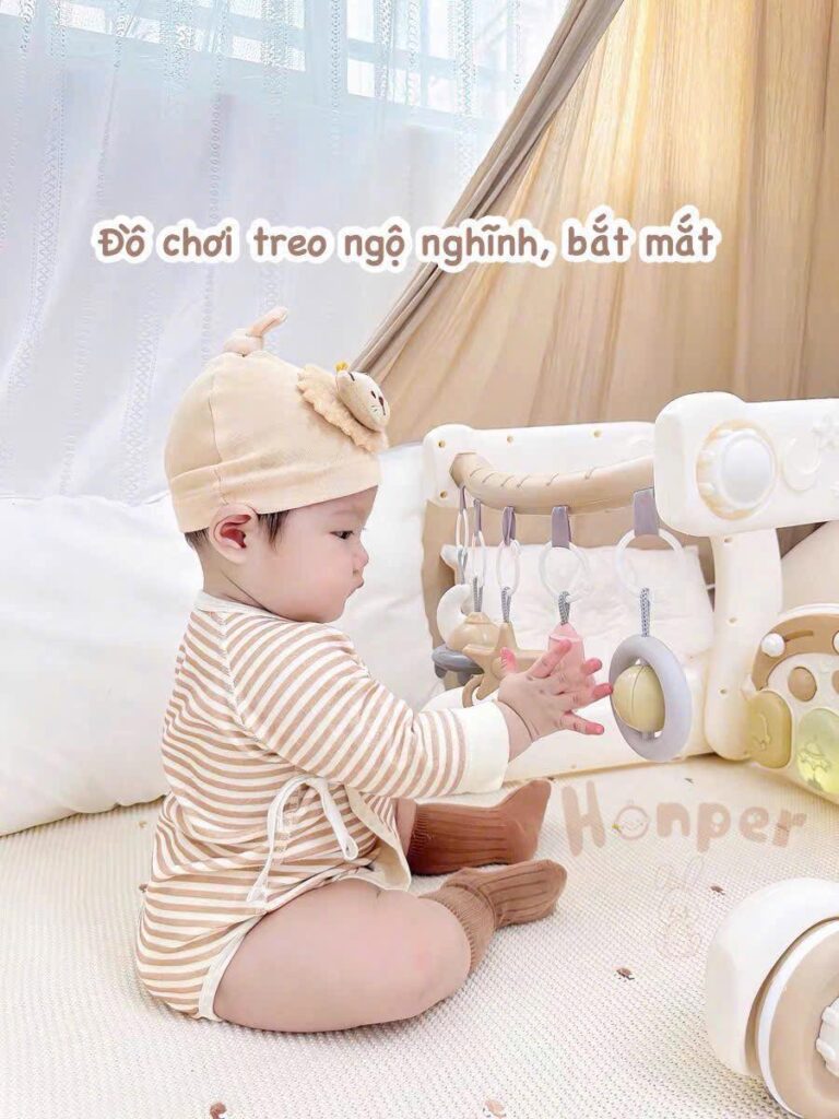 Thảm đàn đa năng kiêm xe tập đi Honper 2in1 HP-829 19 Thảm đàn đa Năng Kiêm Xe Tập đi Honper 2in1 Hp 829 (7)
