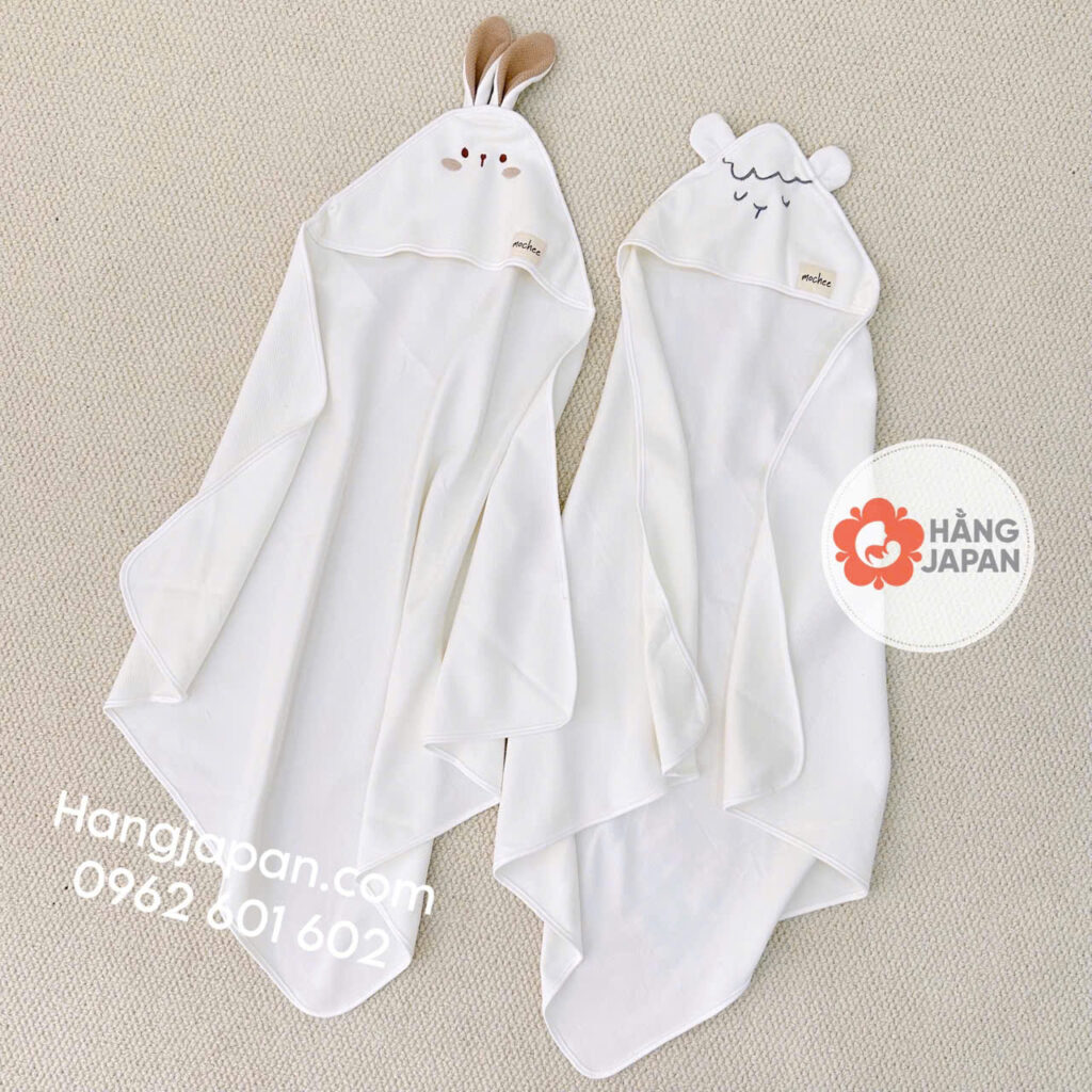 Ủ choàng Mochee Cotton Jacquard thêu thỏ, cừu 19 Ủ Choàng Mochee Cotton Jacquard Thêu Thỏ, Cừu (5)
