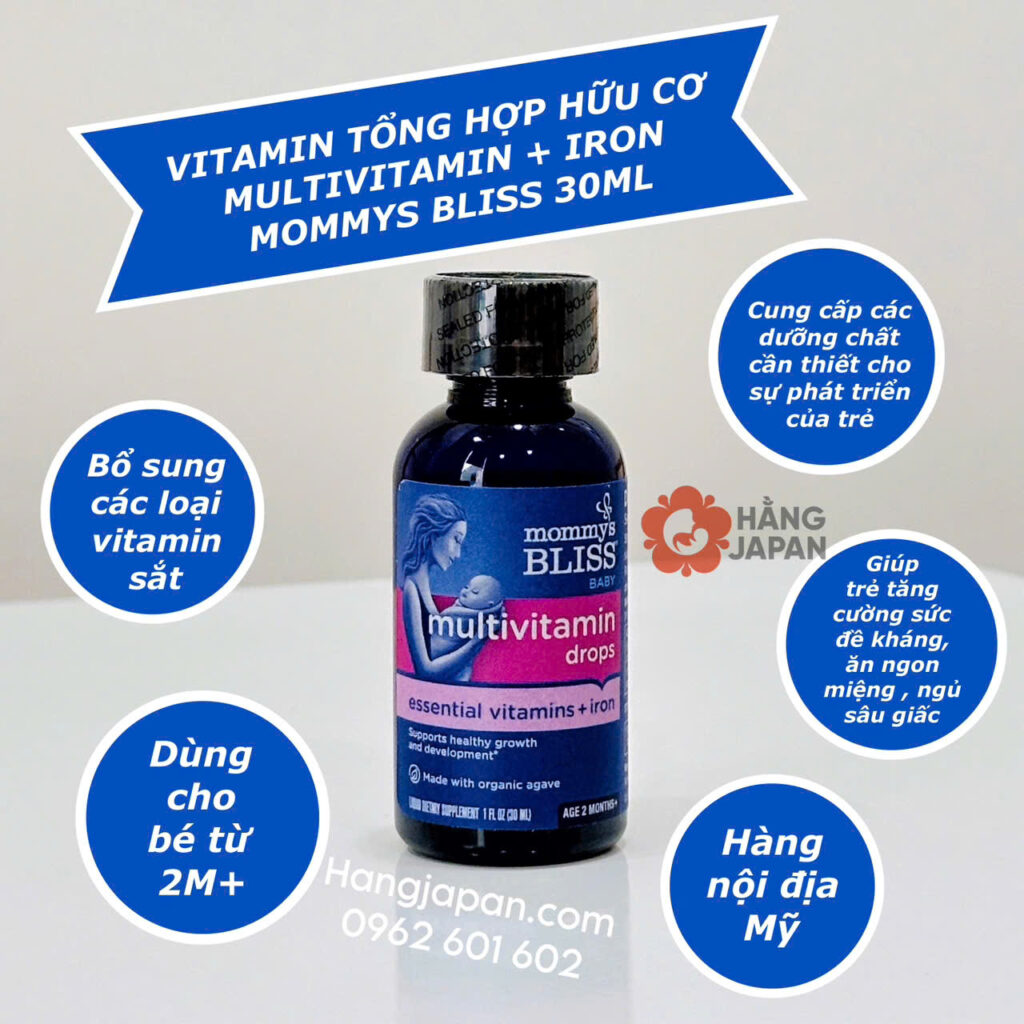 Vitamin tổng hợp hữu cơ kèm sắt Mommy Bliss 30ml 15 Vitamin Tổng Hợp Hữu Cơ Kèm Sắt Mommy Bliss 30ml (3)