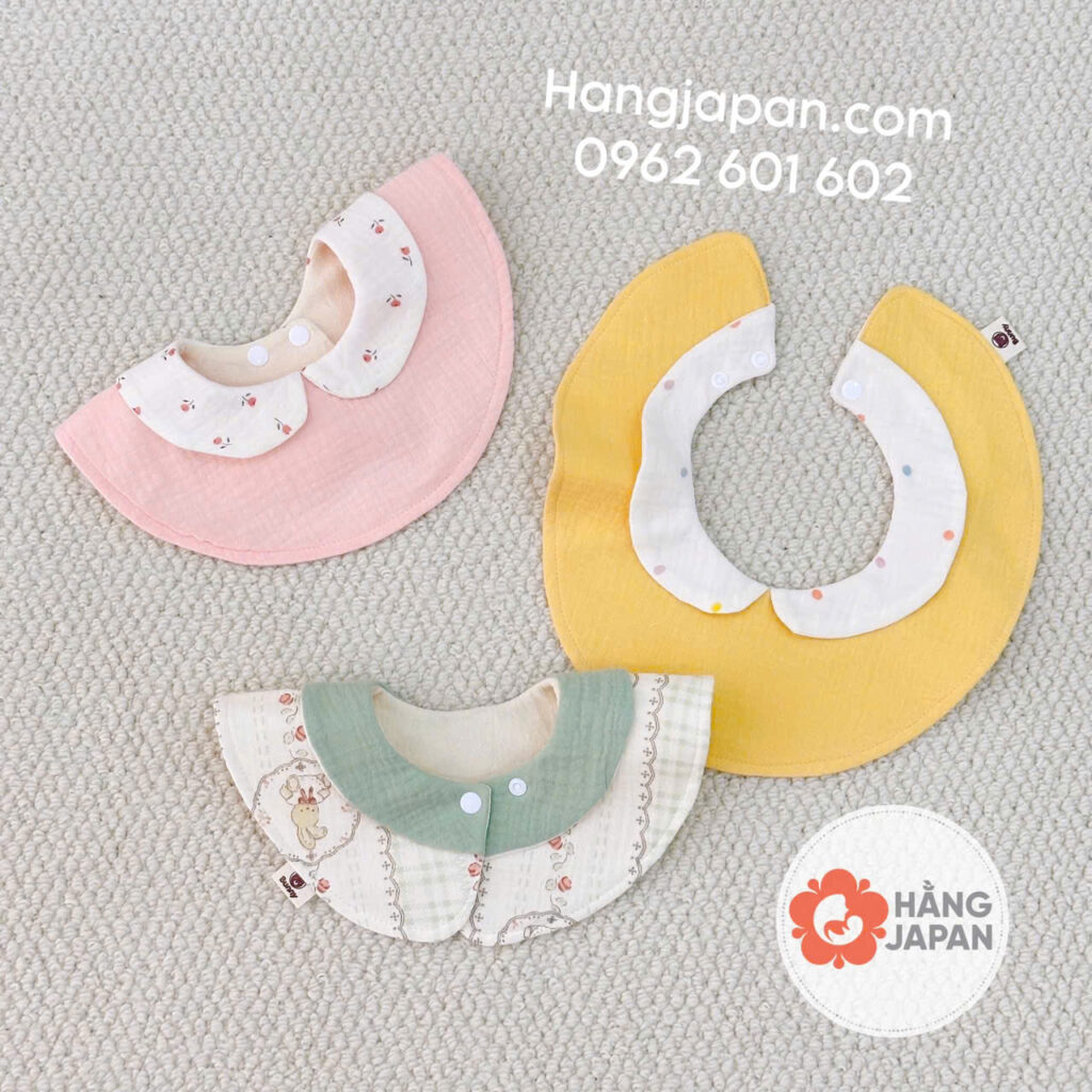 Yếm tròn cổ sen cotton hoạ tiết Bunny 42 Yếm Tròn Cổ Sen Cotton Hoạ Tiết Bunny (10)