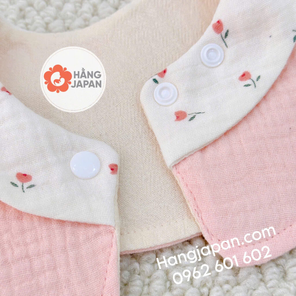 Yếm tròn cổ sen cotton hoạ tiết Bunny 37 Yếm Tròn Cổ Sen Cotton Hoạ Tiết Bunny (12)