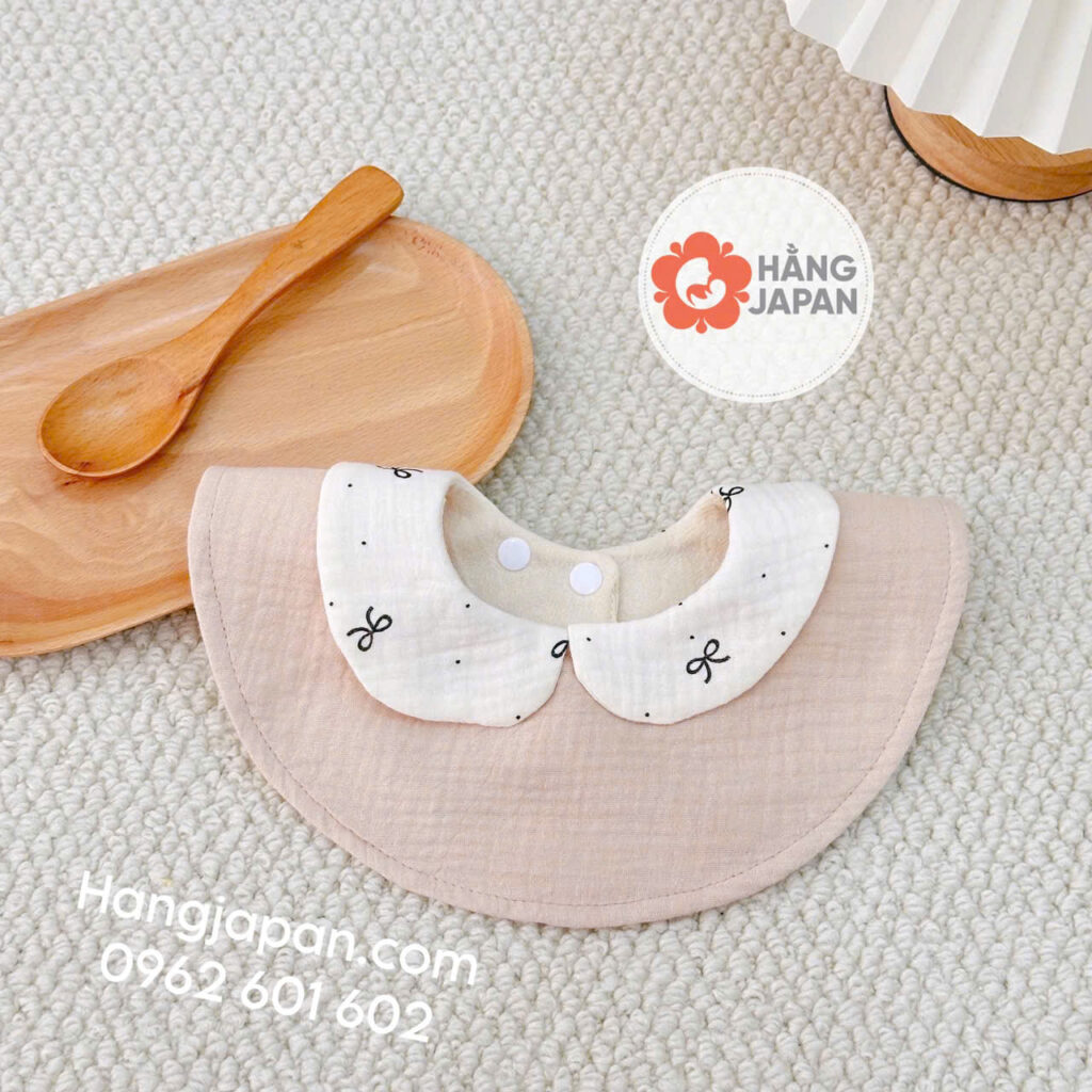 Yếm tròn cổ sen cotton hoạ tiết Bunny 41 Yếm Tròn Cổ Sen Cotton Hoạ Tiết Bunny (8)
