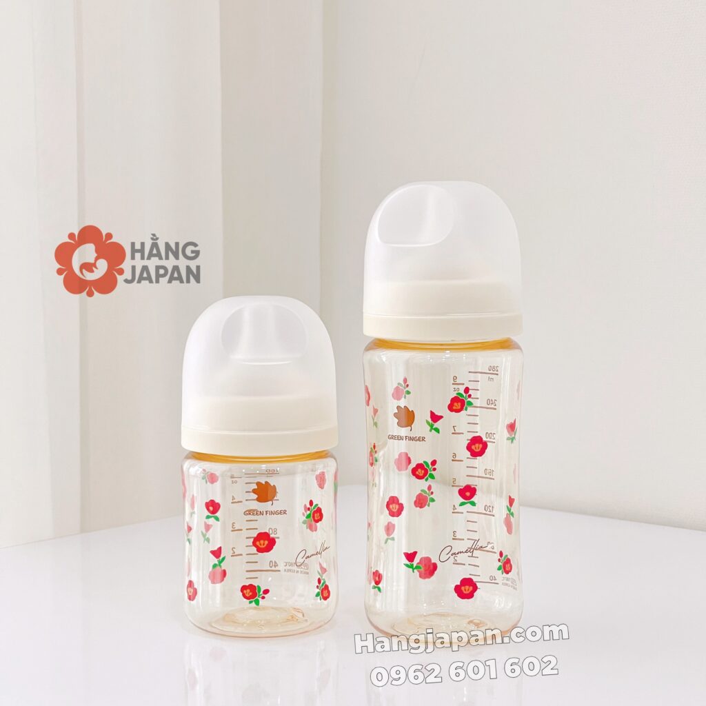 Bình sữa BeBeGrow Green Finger Camelia HOA TRÀ ĐỎ 25 Bình Sữa Bebegrow Green Finger Camelia Hoa TrÀ ĐỎ (11)
