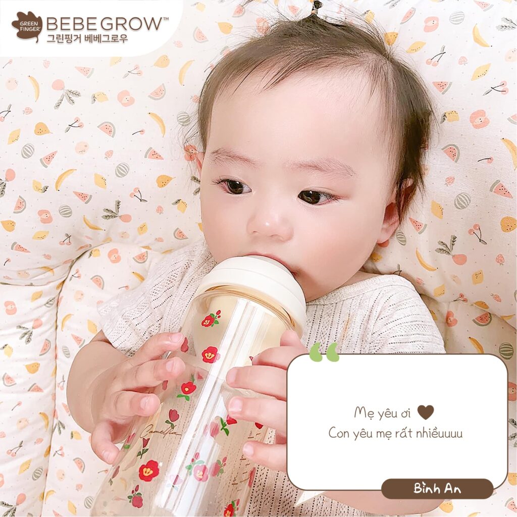 Bình sữa BeBeGrow Green Finger Camelia HOA TRÀ ĐỎ 24 Bình Sữa Bebegrow Green Finger Camelia Hoa TrÀ ĐỎ (12)