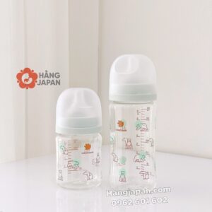 Bình sữa BeBeGrow Green Finger GẤU BẮC CỰC MÀU XANH BẠC HÀ