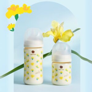 Bình sữa BeBeGrow Green Finger Iris HOA DIÊN VĨ VÀNG