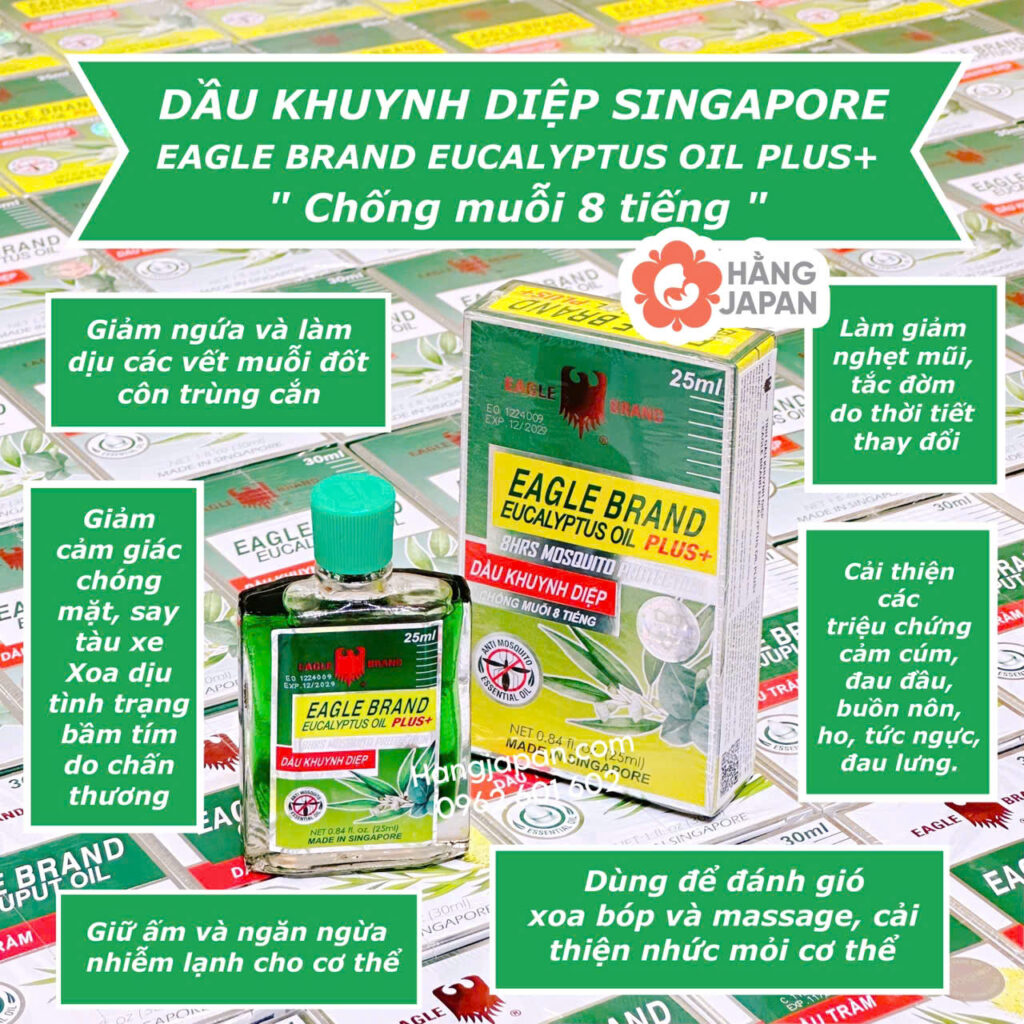 Dầu khuynh diệp Eagle Brand Eucalyptus Oil Plus+ (25ml) 16 Dầu Khuynh Diệp Eagle Brand Eucalyptus Oil Plus+ (25ml) (4)