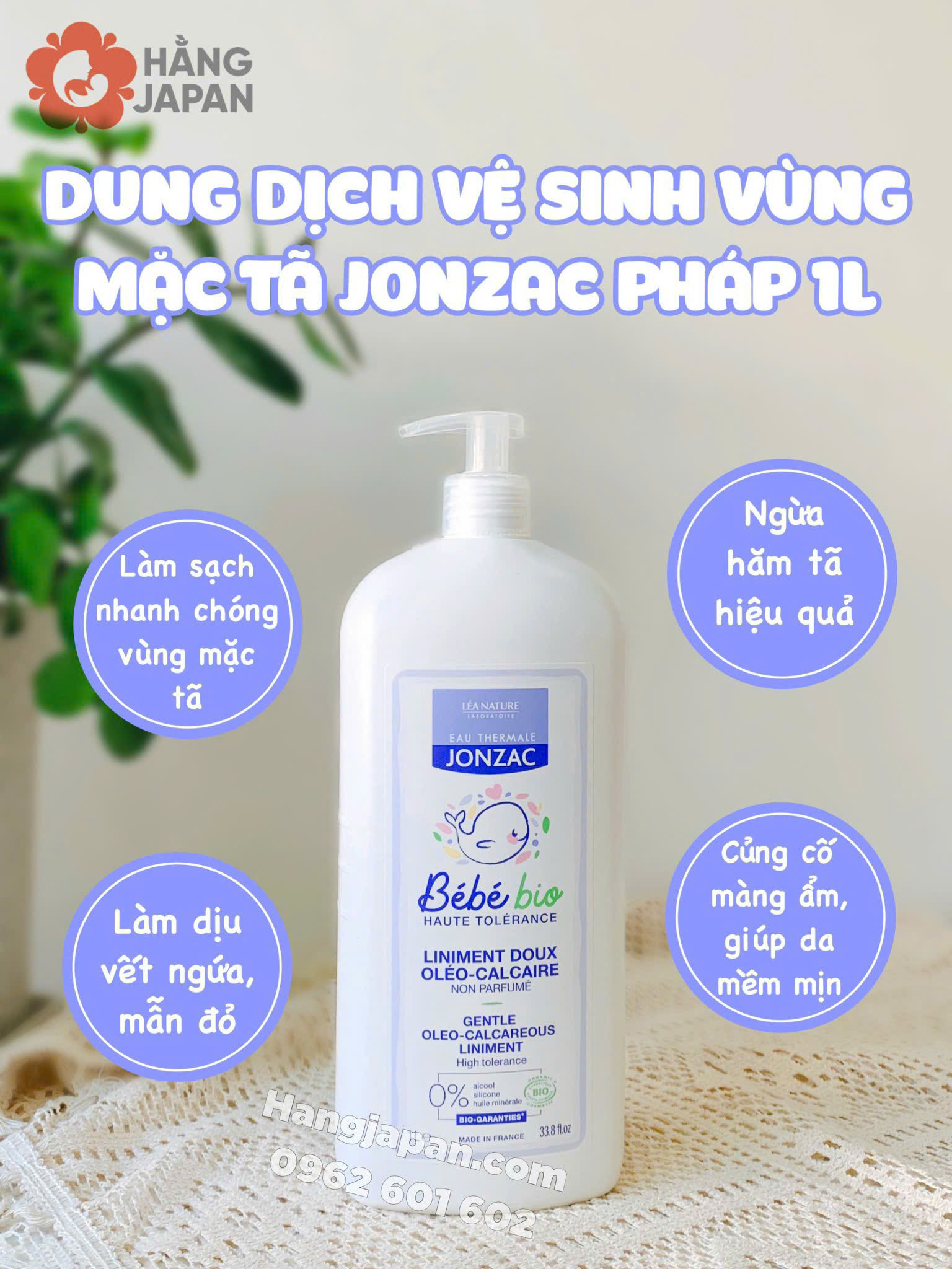 Dung dịch làm sạch vùng mặc tã Jonzac cho bé 29 Dung Dịch Làm Sạch Vùng Mặc Tã Jonzac Cho Bé (3)