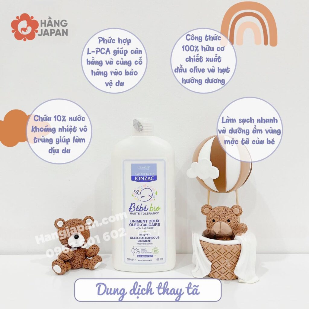 Dung dịch làm sạch vùng mặc tã Jonzac cho bé 24 Dung Dịch Làm Sạch Vùng Mặc Tã Jonzac Cho Bé (5)