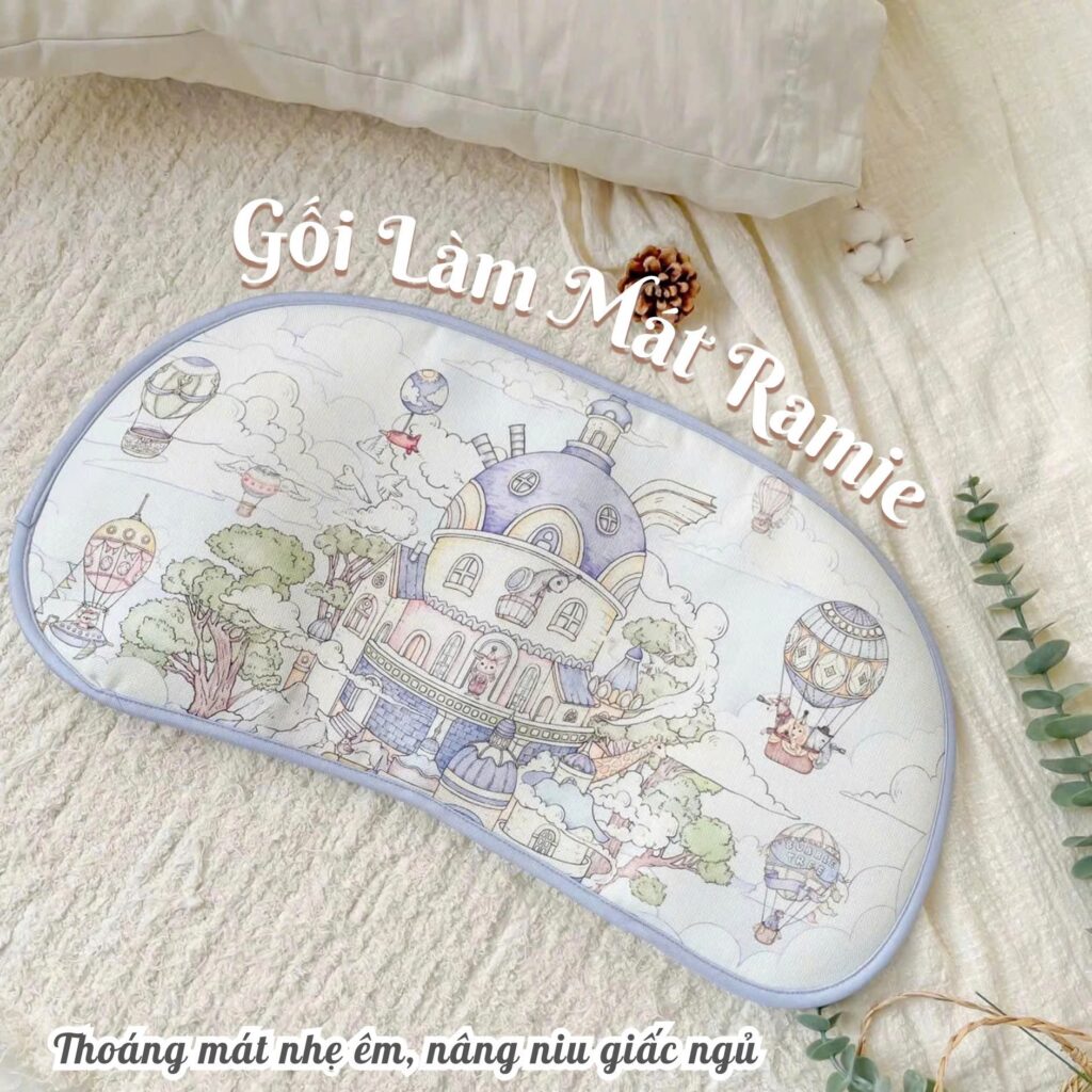 Gối Làm Mát Ramie Bubble Tree 34 Gối Làm Mát Ramie Bubble Tree (2)