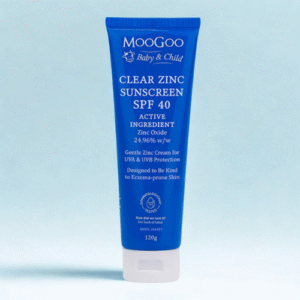 Kem chống nắng vật lý phổ rộng SPF 40+ ZinC cho bé Moogoo 120gr