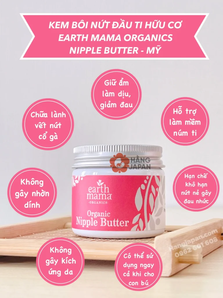 Kem chống nứt đầu ty Earth Mama Organic Nipple Butter 60ml 16 Kem Chống Nứt đầu Ty Earth Mama Organic Nipple Butter 60ml (4)