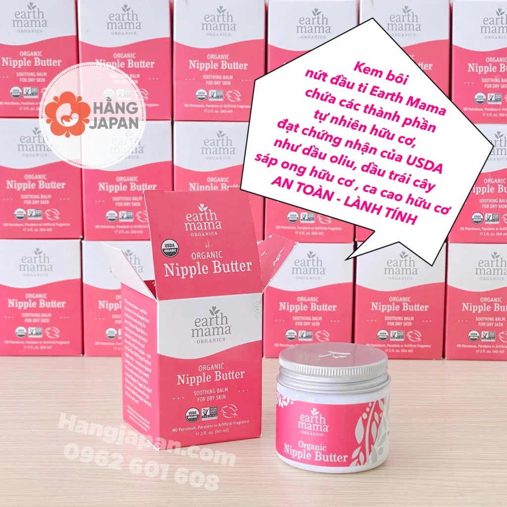 Kem chống nứt đầu ty Earth Mama Organic Nipple Butter 60ml 14 Kem Chống Nứt đầu Ty Earth Mama Organic Nipple Butter 60ml (6)