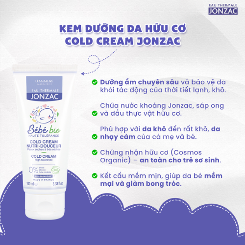 Kem dưỡng Jonzac hữu cơ nuôi dưỡng da cho bé 100ml 14 Kem Dưỡng Jonzac Hữu Cơ Nuôi Dưỡng Da Cho Bé 100ml (1)