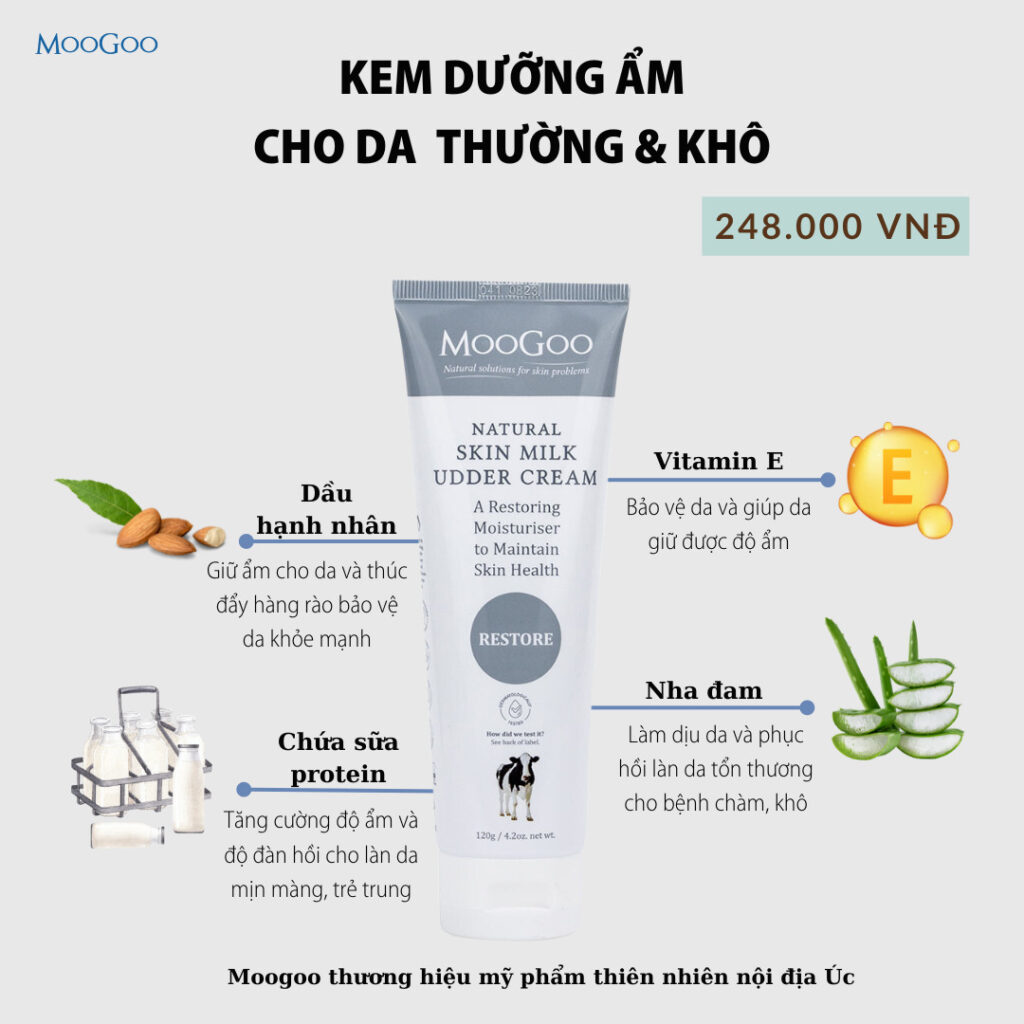 Kem dưỡng da chiết xuất protein từ sữa Moogoo 120g 11 Kem Dưỡng Da Chiết Xuất Protein Từ Sữa Moogoo 120g (3)