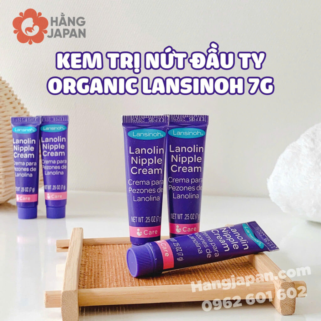 Kem trị nứt đầu ty Lansinoh Lanolin Organic -7g 38 Kem Trị Nứt đầu Ty Lansinoh Lanolin Organic 7g (7)