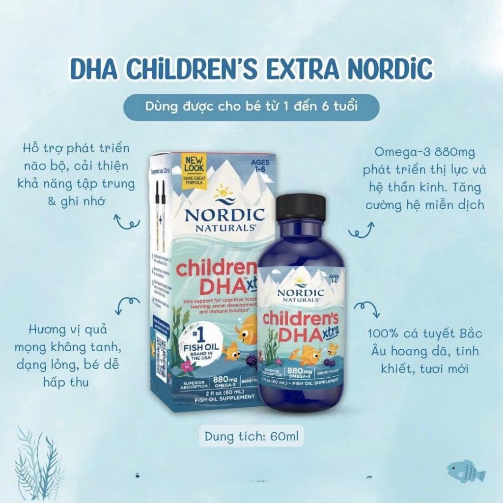 Nordic Naturals Dha Xtra Dạng Giọt Children's 1 6y (60ml) (5)