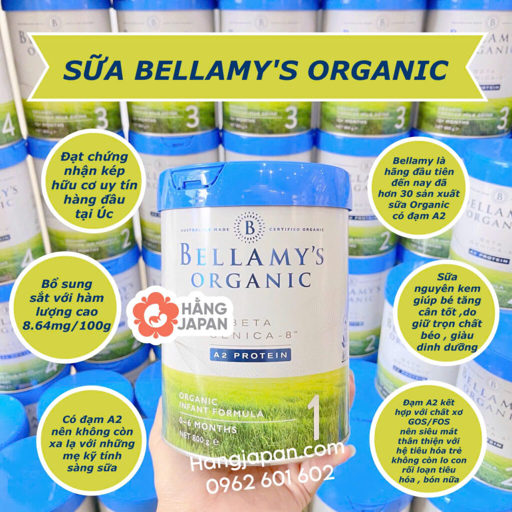 Sữa bột hữu cơ Bellamy's Organic 800g 38 Sữa Bột Hữu Cơ Bellamy's Organic 800g (1)