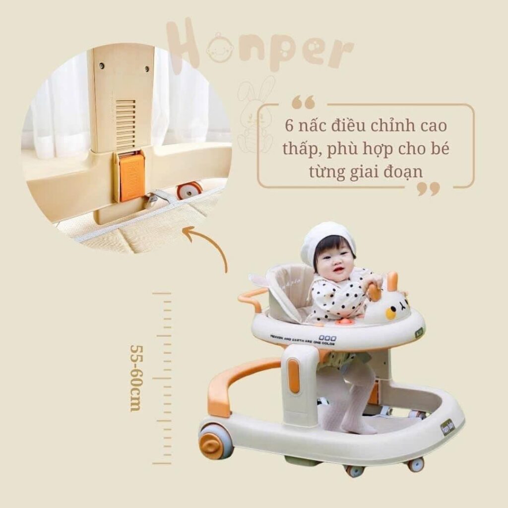 Xe tập đi có cần đẩy Honper 3in1 HP-832 17 Xe Tập đi Có Cần đẩy Honper 3in1 Hp 832 (6)
