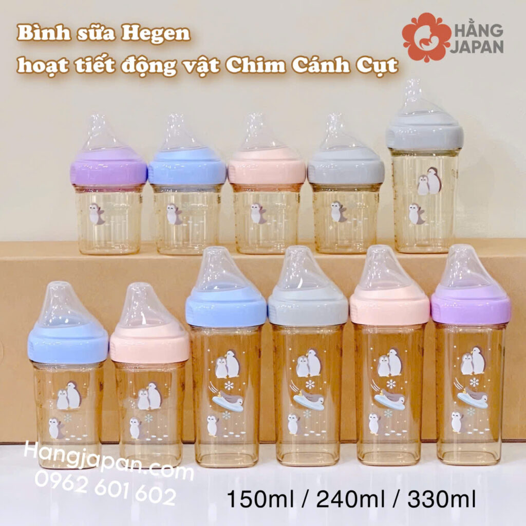 Bình sữa Hegen FROSTY BUDDIES Chim cánh cụt 26 Bình Sữa Hegen Frosty Buddies Chim Cánh Cụt (18)