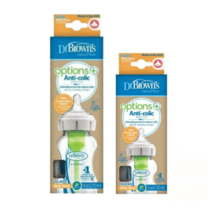 Bình sữa thủy tinh cổ rộng Dr Browns Options+