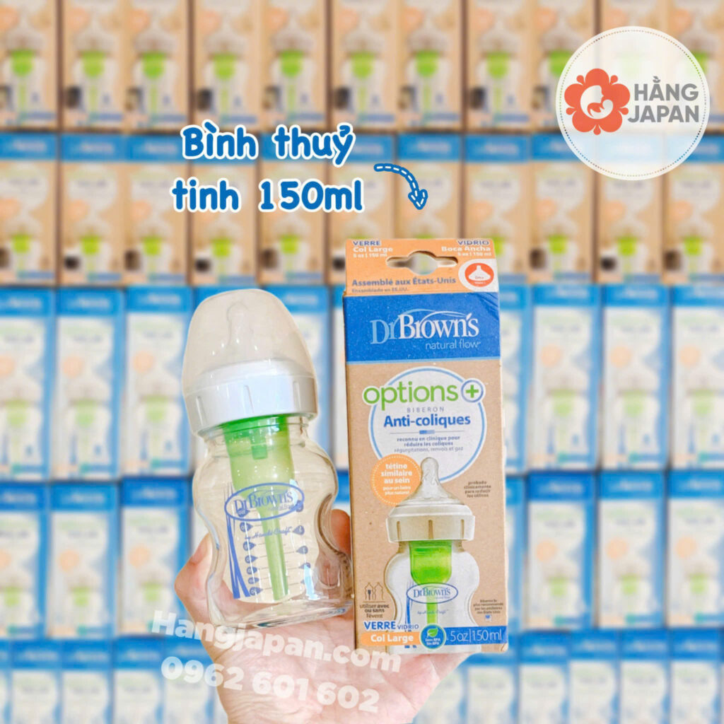 Bình sữa thủy tinh cổ rộng Dr Browns Options+ 20 Bình Sữa Thủy Tinh Cổ Rộng Dr Browns Options+ (5)