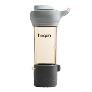 Bình uống Hegen Lifestyle Bottle PPSU có tay cầm đế da 450ml