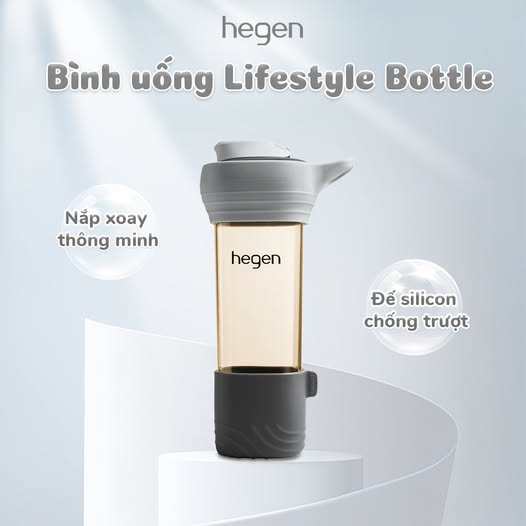 Bình uống Hegen Lifestyle Bottle PPSU có tay cầm đế da 450ml 7 Bình Uống Hegen Lifestyle Bottle Ppsu Có Tay Cầm đế Da 450ml (3)