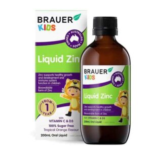 Brauer Kids Liquid Zinc Kẽm cho bé 1y+ (200ml)