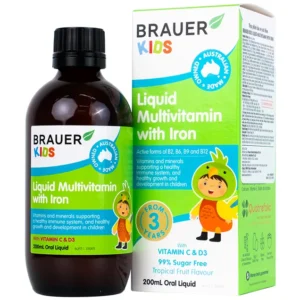 Brauer Vitamin tổng hợp + Iron Kids 200ml 3y+