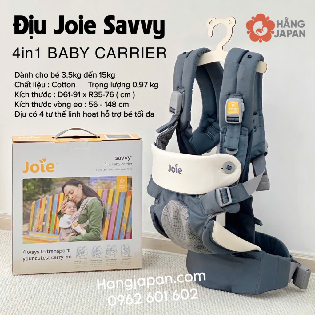 Địu trẻ em Joie Savvy 4in1 Marina 25 Địu Trẻ Em Joie Savvy 4in1 Marina (3)