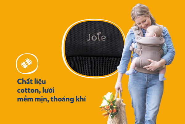 Địu trẻ em Joie Savvy Air 4in1 Coal 17 Địu Trẻ Em Joie Savvy Air 4in1 Coal (4)