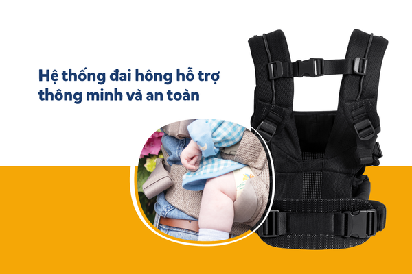 Địu trẻ em Joie Savvy Air 4in1 Coal 19 Địu Trẻ Em Joie Savvy Air 4in1 Coal (6)