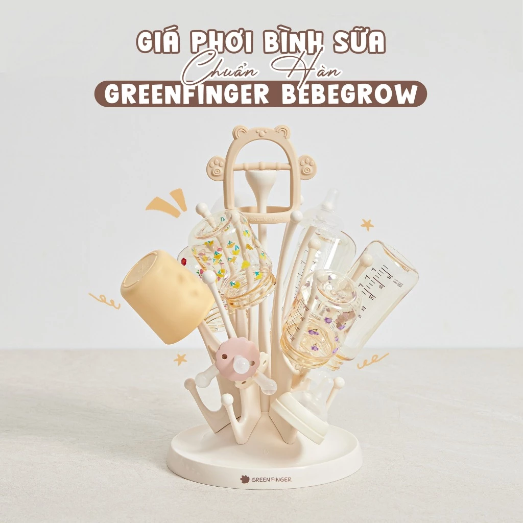 Giá phơi bình sữa Green Finger BeBeGrow 13 Giá Phơi Bình Sữa Green Finger Bebegrow (4)