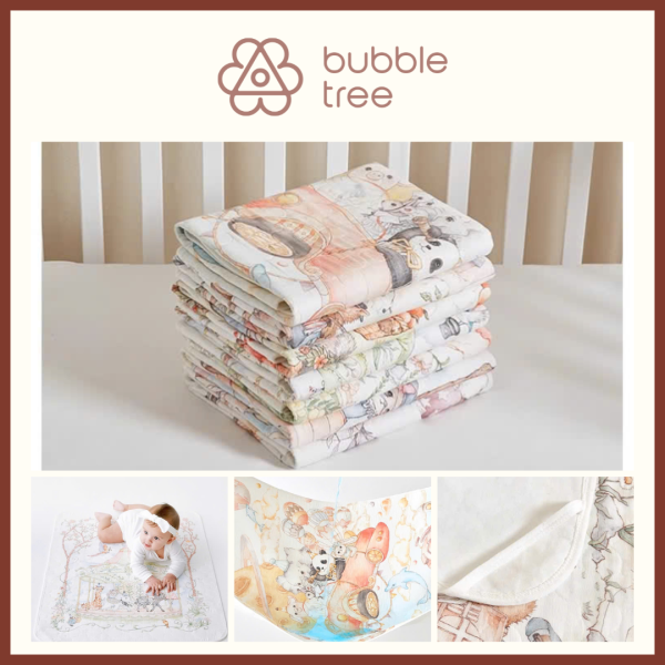 Lót chống thấm cho bé Bubble Tree 50x70cm 3 Lót Chống Thấm Cho Bé Bubble Tree 50x70cm
