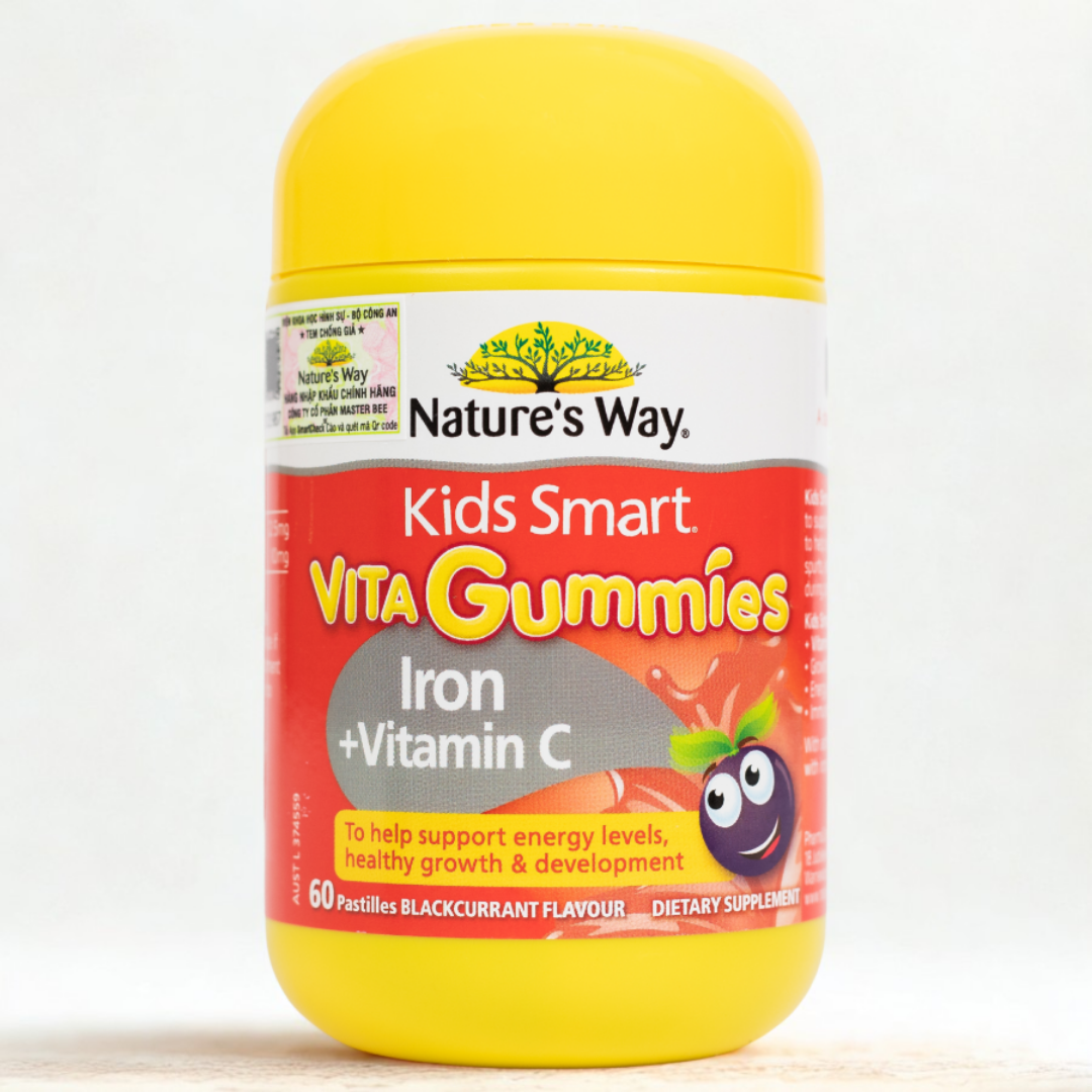 Nature's Way Kids Smart Kẹo bổ sung vitamin C và Sắt 60v