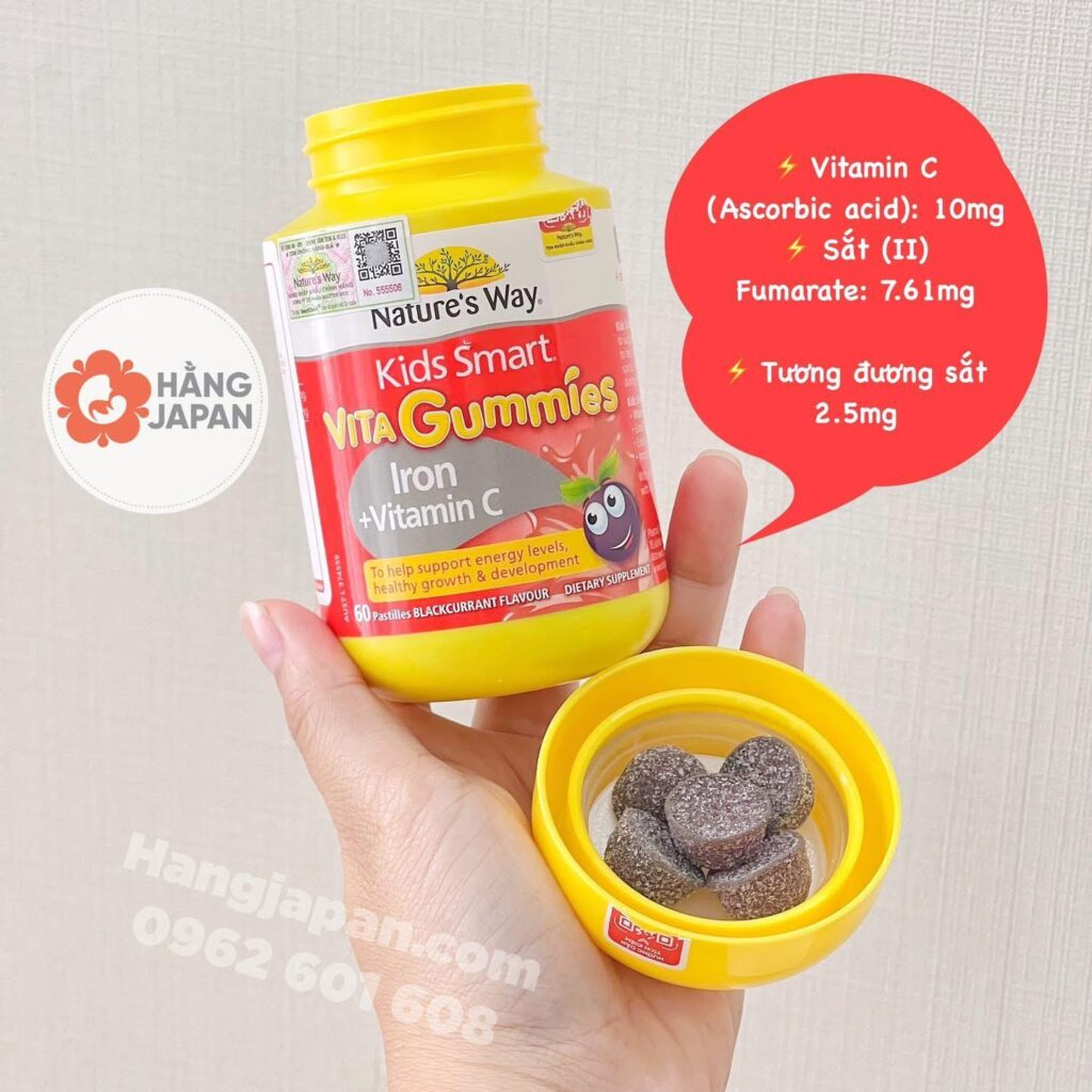 Nature's Way Kids Smart Kẹo bổ sung vitamin C và Sắt 60v 11 Nature's Way Kids Smart Kẹo Bổ Sung Vitamin C Và Sắt 60v (5)