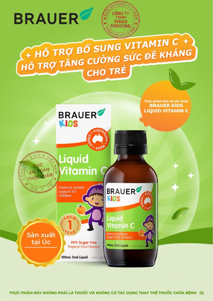 Siro Brauer bổ sung Vitamin C Baby Kids Liquid 100ml 6 Siro Brauer Bổ Sung Vitamin C Baby Kids Liquid 100ml (1)