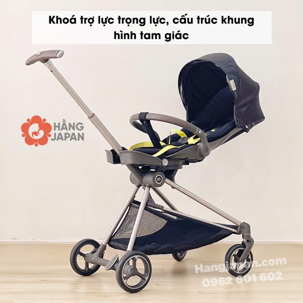 Xe đẩy gấp gọn GB Cruiser Black 31 Xe đẩy Gấp Gọn Gb Cruiser Black (2)
