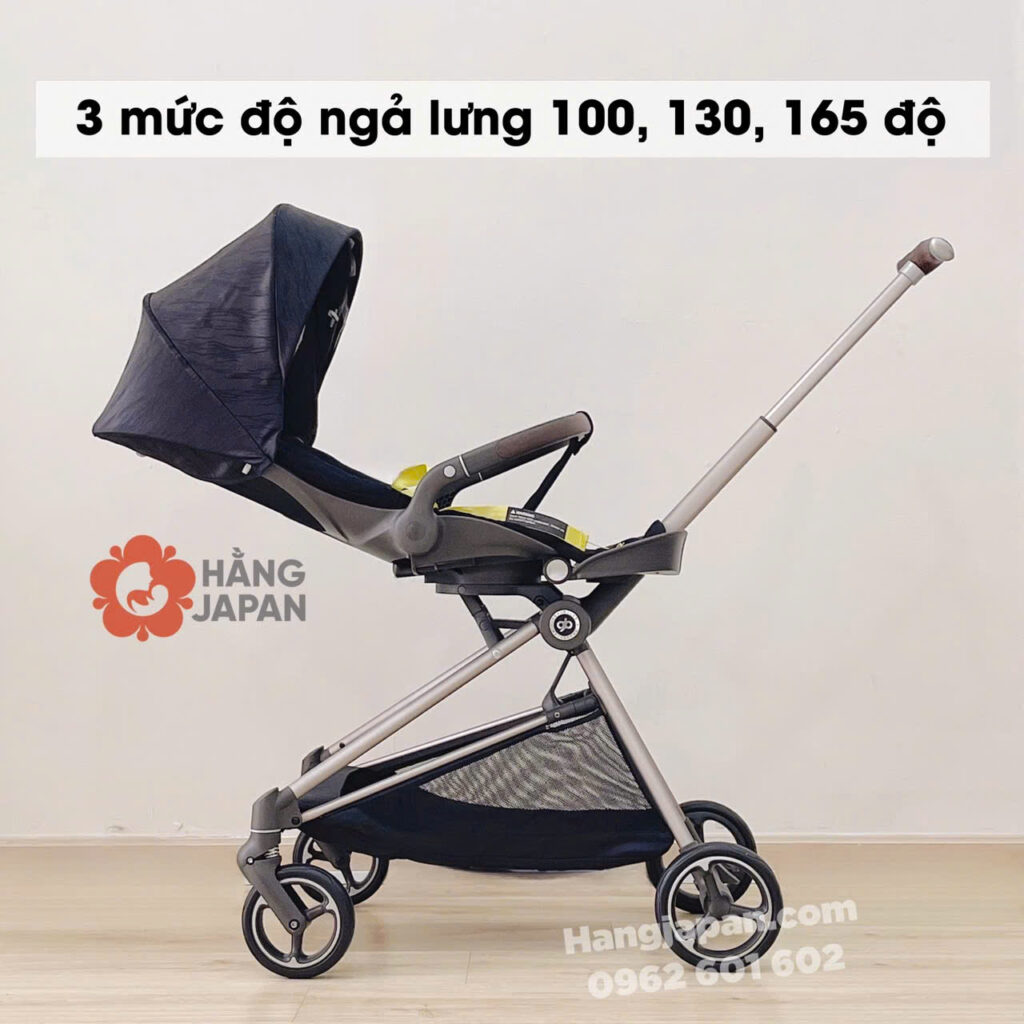 Xe đẩy gấp gọn GB Cruiser Black 33 Xe đẩy Gấp Gọn Gb Cruiser Black (4)