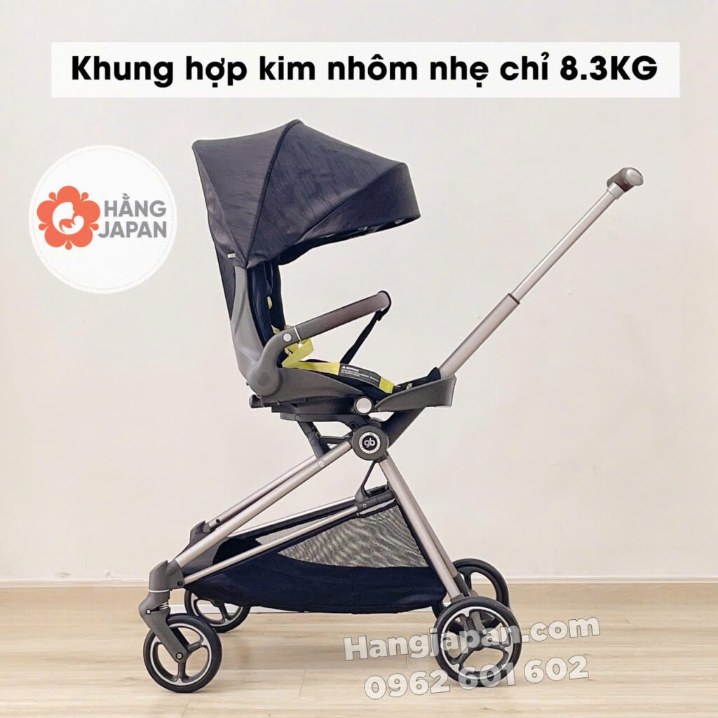 Xe đẩy gấp gọn GB Cruiser Black 32 Xe đẩy Gấp Gọn Gb Cruiser Black (5)